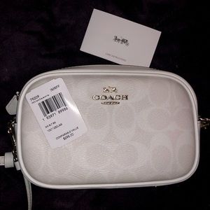 Coach convertible belt bag / crossbody in Glacier White NWT